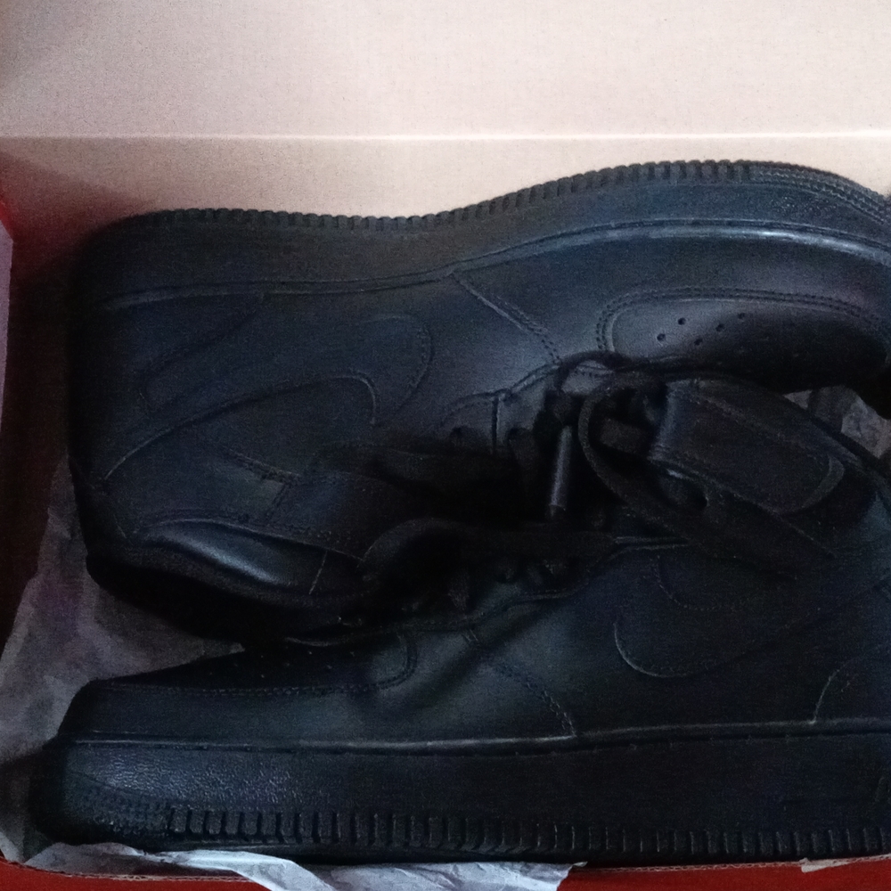 Air force ones black mids